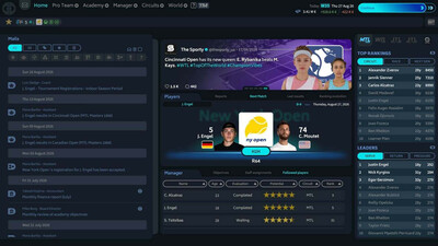 Tennis Manager 26 - Изображение 3